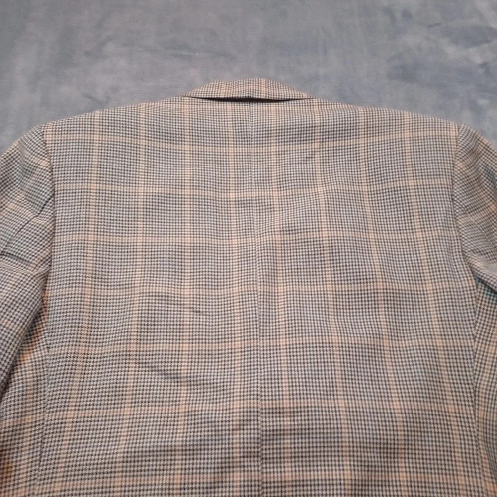 Mens Blazer Sports Coat Jacket‎ Houndstooth Single Breasted 2 Button Notch Lapel